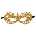 thumbnail image 4 of Demi-œil en Dentelle Délicate pour Déguisement Cosplay Ruban Doré, 4 of 8