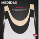 thumbnail image 5 of Top Deportivo GILA Paquete de 3 colores Beige Blanco Negro Unitalla, 5 of 8