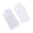 thumbnail image 3 of Thin Stretch Gloves for Women, Single Layer Performance Etiquette Gloves, Soft Knit Hand Guards for Daily Wear and Light Outdoor Activities - White, 3 of 3