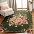 thumbnail image 2 of SAFAVIEH Classic Vintage Morven Floral Polyester Area Rug, Green/Red, 4' x 6', 2 of 11