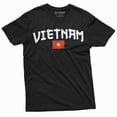 thumbnail image 3 of Men's Vietnam T-shirt Vietnamese Flag Coat of Arms TeeShirt (X-Large Grey), 3 of 6