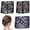 Brown, Black, Navy, variant on 3 Pieces Elastic Magic Hair Comb Stretchy Double Comb Hair Forks Clips for Women Beaded Hairpins Girls Vintage Hairstyle Multipurpose Hair Accessories (Brown Black Navy)