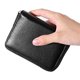 thumbnail image 3 of Tarjetero RFID Antirrobo Cartera de Gran Capacidad Cuero Negro, 3 of 8