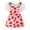 White, variant on Hiijoy Infant Girls Outfits White Short Sleeve T-Shirt & Strawberry Printed Overalls 2 Piece Set, Sizes 9-12M