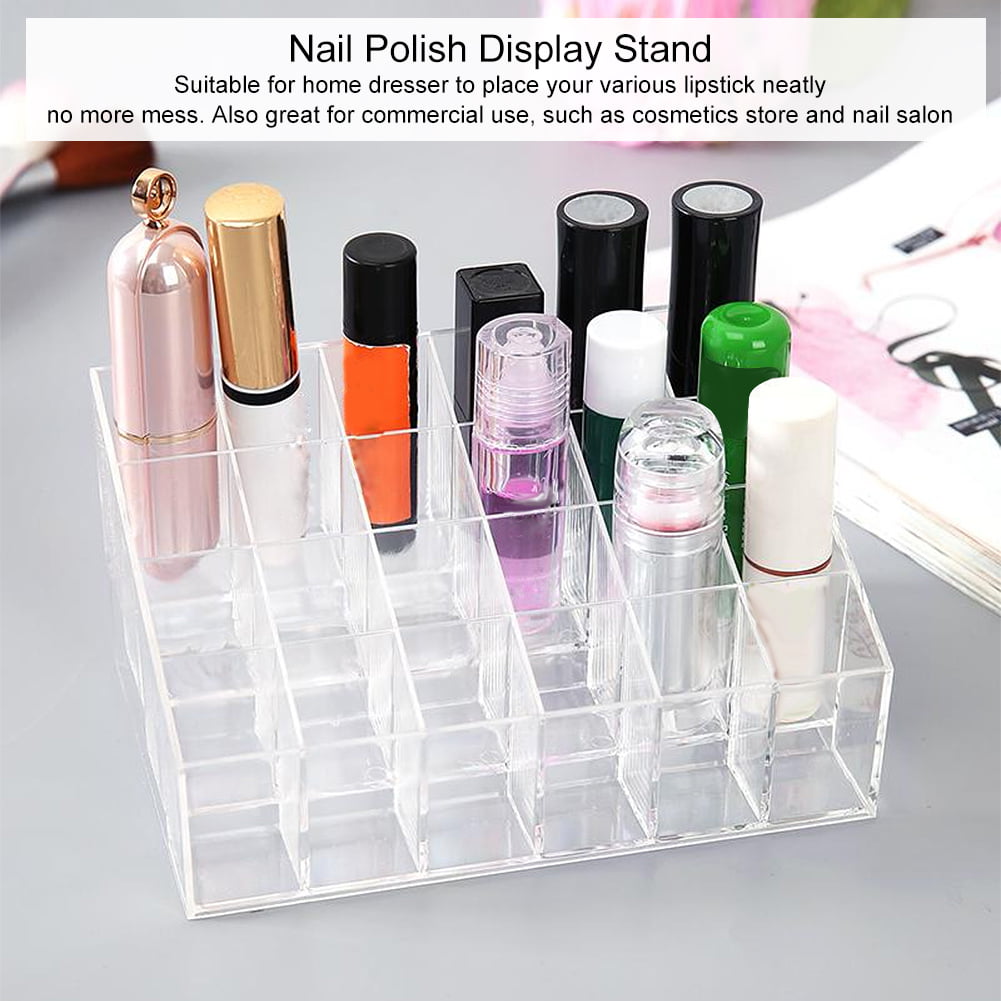 Cosmetics Jewelry Display Stand, Acrylic Makeup Organizer, Lipstick Face  Cream Glasses Frame, Lipstick Nail Polish Holder Rack - AliExpress