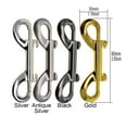 thumbnail image 3 of 4 Pieces Bolt Snaps Steel Double Head Solid Color Key Chain Pet Leash Belt Clasp Hook Reusable Heavy Duty Clips Buckles, 3 of 5