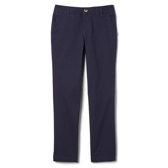 PANTALONES French Toast 14 Azul Marino Twill Elástico Corte Recto