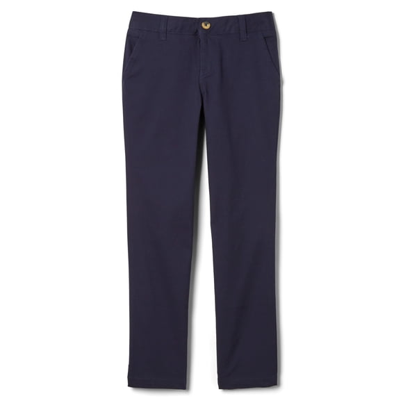 Pantalones French Toast 16 Azul Marino Sarga Elástica Corte Recto