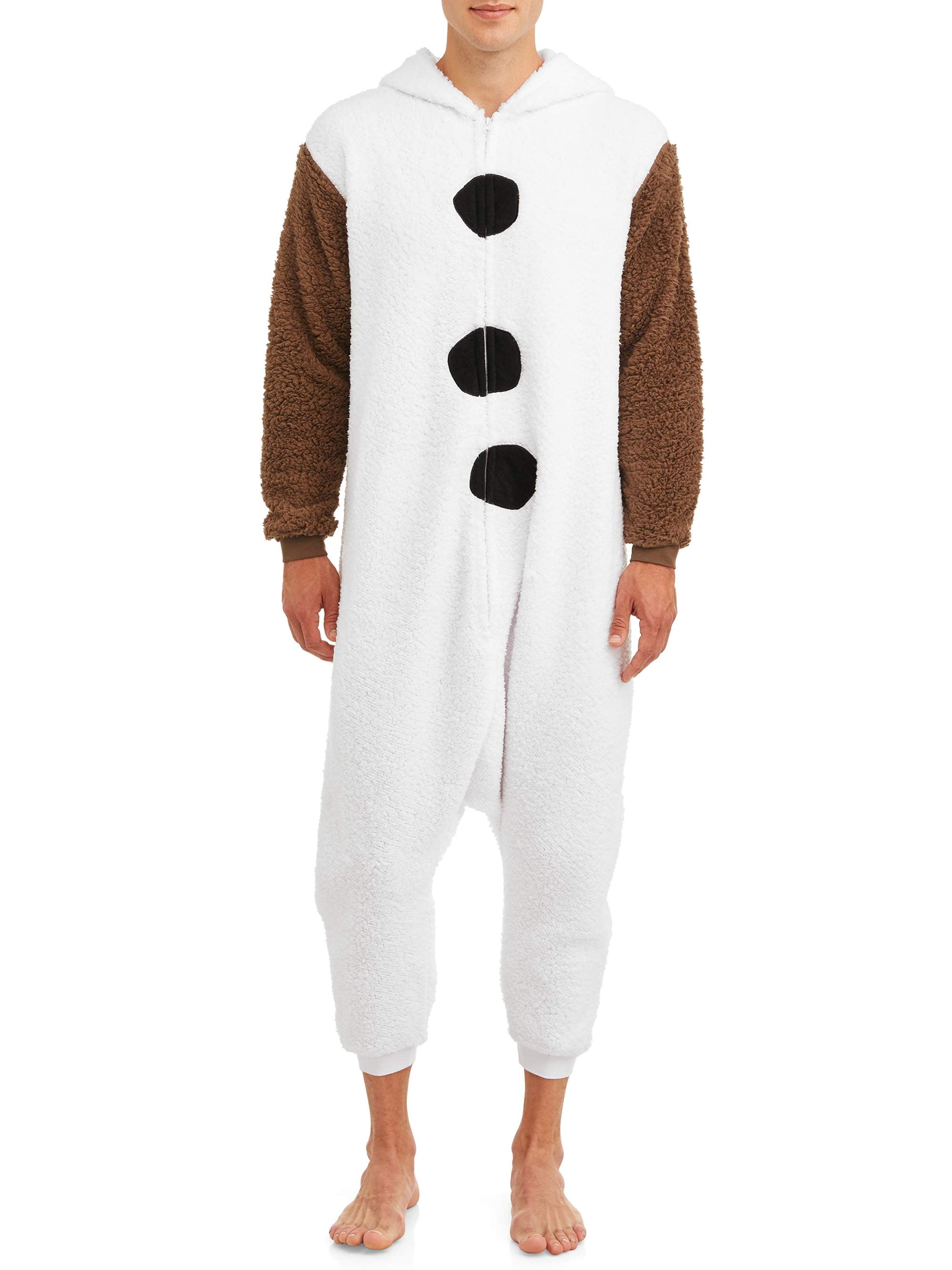 Disney Disney Frozen Men's Olaf Kigarumi Sherpa Union Suit Walmart