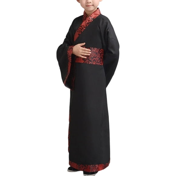 GFSDOI Chinese Traditional Hanfu Dress Suit for Boys and Girls Han Dynasty Ancient Party Dress Culture Clothing, Party Carnival, 17-18 Years