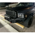 thumbnail image 2 of Vijay Compatible with 2002-2003-2004-2005 Dodge RAM 1500 Front Bumper Textured Black Steel with Light and D-ring, 2 of 9