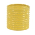 thumbnail image 6 of DecMode 9", 7", 6"H Handmade Indoor Outdoor Yellow Porcelain Planter (3 Count), 6 of 9