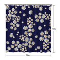 thumbnail image 5 of Waterproof Navy Cute Daisy Shower Curtain 72x72 Inch Boho Style Polyester Unique Shower Curtain for Bathroom Hotel Home Decor with 12 Plastic Hooks, 5 of 5