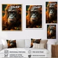 thumbnail image 4 of Designart "Impressionist Jungle Apes" Orangutan Floater Framed Wall Decor, 4 of 5