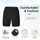 thumbnail image 3 of Balery Black Glitter Bañador para hombre, shorts de playa de secado rápido con entrepierna y forro de compresión-Large, 3 of 6