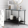 thumbnail image 5 of Puetz 1-Shelf Metal Sofa Table, Black and White, 5 of 7