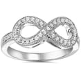 thumbnail image 1 of 1/3ct Diamond Infinity Ring 10K White Gold, 1 of 1