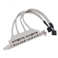 thumbnail image 5 of Chenyang CY PCI-E 4 Ports USB 2.0 Female Screw to Motherboard 9pin Header Cable with Bracket Cable, 5 of 6