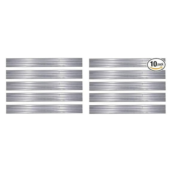 Service Body Shelf Dividers - 10 Pack 12" Deep Adjustable Tray Organizers - 11.19"W x 1.88"H - Truck Tool Box Storage Solutions