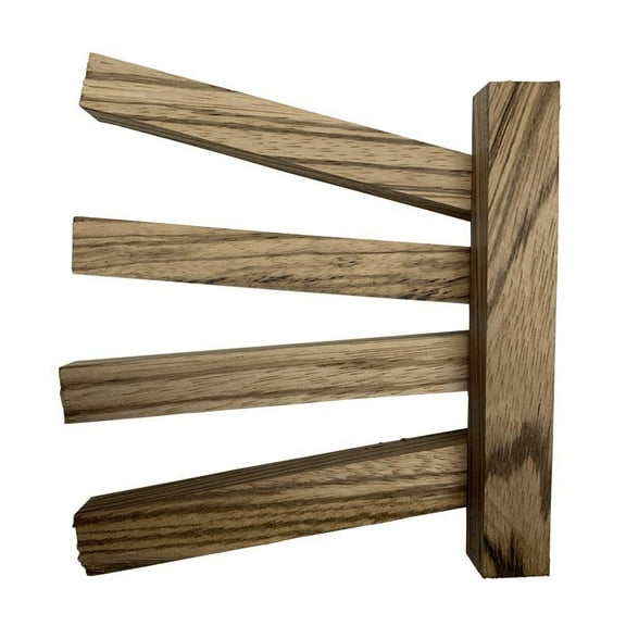 Zebrawood Wood Pen Blanks For Turning - 3/4" x 3/4" x 6" (5 Pack) - High-Quality Hardwood Pen Blanks for Impeccable Creations