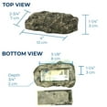 thumbnail image 6 of Hide-a-Spare-Key Fake Rock - Looks & Feels Like Real Stone - Safe for Outdoor Garden or Yard, Geocaching (Type A - Black), 6 of 6