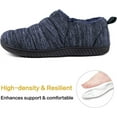 thumbnail image 3 of Zizor Men's Comfy Caterpillar Slippers Indoor Outdoor House Shoes, Warm Soft Knit Upper Fuzzy Fleece Lined Memory Foam Sole with Hard Bottom, 3 of 5