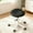 Black, variant on WXJHL Saddle Stool with Wheels Adjustable Height Swivel Rolling Saddle Chair Thick Padded Seat Ergonomic Chair for Hair Salon, Dental Clinic, Spa, Massage Studio, Office & Home,White