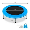 thumbnail image 2 of Topbuy 38" Folding Mini Trampoline Portable Rebounder Trampoline with Padding & Springs Blue, 2 of 5