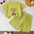 thumbnail image 2 of Boys Girls Outfits Set 2 Piece Loungewear Set, Boys Short Sleeve T-Shirt and Pants Set for Toddlers Girls Fall Clothes Home Clothes Pajamas 12-24 Months 2T 3T 4T 5T 6T 7T Children 7-8 Years, 2 of 7
