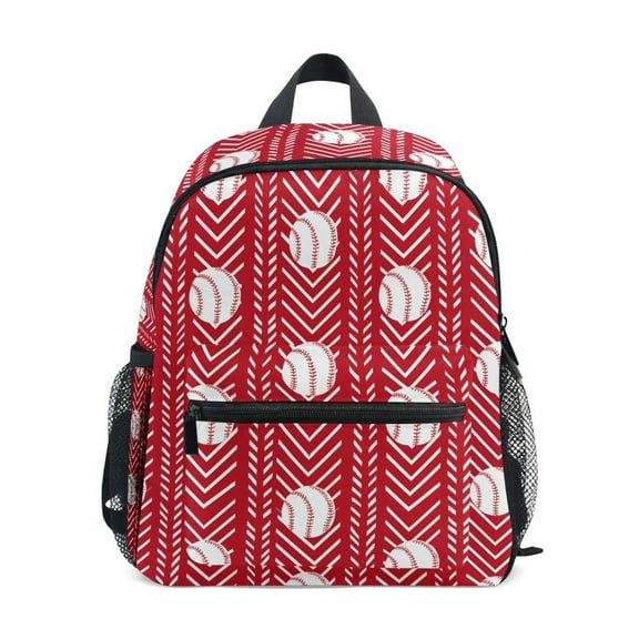 ALAZA Baseballs on Red School Backpack Small Bookbag Mini Bags