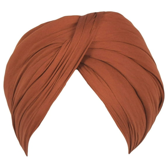 Sikh Cotton Turban For Men |Apricot Color | 5Mts Punjabi Pagri (Unstitched Full voile) By Indian Collectible