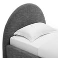 thumbnail image 6 of Resort Arched Round Twin Platform Bed in Heathered Weave Slate, 6 of 9