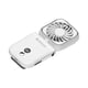 thumbnail image 2 of Ventilador pequeño, mini ventilador portátil, compacto, pantalla LED, ligero, recargable, ventilador de cintura, ventilador de mano para dormitorio, c Blanco, 2 of 9