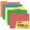 5 Bright Colors, variant on ViVin File Folder with 1/3 Cut Tabs, Fits Letter Size, 100 Pack, for School and Office(3nd Multicolored)