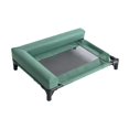 thumbnail image 2 of Cama elevada y refrescante para perros, cama portátil para mascotas, ideal para cachorros, para acampar, para interiores y exteriores. Verde, 2 of 9