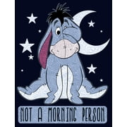 Juniors Winnie the Pooh Not a Morning Person Graphic Tee Navy Blue 2X Large