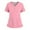 pink, variant on Medical Scrub Set for Women, Modern V Neck Scrub Top & Jogger Pant with 8 Pockets Professionals Soft Stretch Medical Nursing Uniforms Set (Navy)