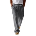 thumbnail image 2 of Men's Baggy Sweatpants Wide Leg Lounge Sweat Pants with Pockets Gray M, 2 of 6
