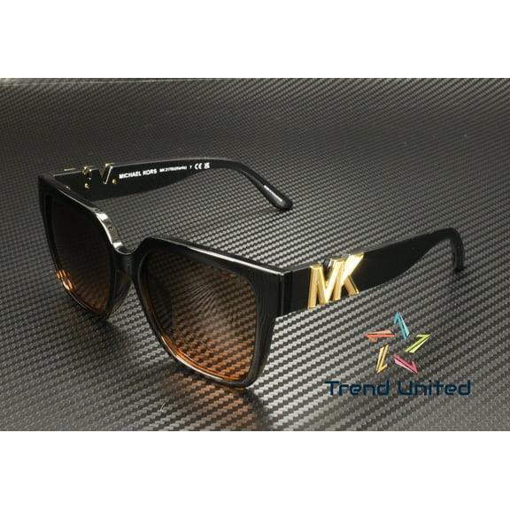Michael Kors KARLIE MK 2170U Plastic Womens Square Sunglasses Black/Dark Tortoise 54mm Adult