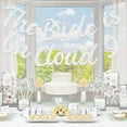 thumbnail image 7 of Bride On Cloud 9 Banner for Birdal Shower Decoration, Glitter Silver The Bride Is On Cloud 9 Banner, Bride To Be Bachelorette Party Engagement Wedding Shower Decorations, 7 of 7
