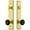 Lifetime Brass, variant on Grandeur 852059 Carre Solid Brass Rose Tall Plate Single Cylinder Keyed Entry Door Knob