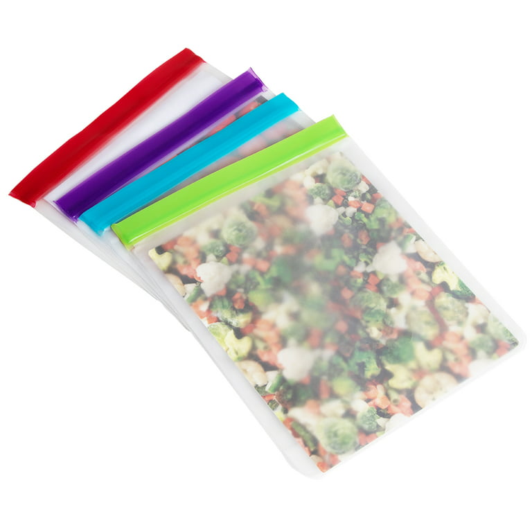 Joie Silicone Reusable Snack Bags, Assorted Pack of 8 Leak-Proof Snack Bags  for Meals on the Go 