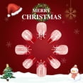 thumbnail image 2 of Yoyauz 24 PCS Christmas Fake Nail Red and White Christmas Hat Design Short Fake Nail, Christmas Holiday Red and White Nail Used for DIY Nail Decoration in Winter, 2 of 8