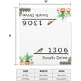 thumbnail image 4 of Watercolor Topiary Plant Elegant Personalized White Address Mailbox Covers Magnetic Mailbox Magnet Decor Wedding Gifts Post Letter Box Covers Mailbox Wraps for Outside, 4 of 6