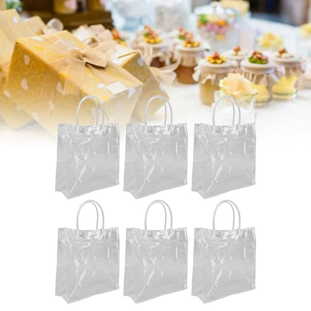 Bolsas De Regalo Transparentes, Bolsas Prácticas Multifuncionales De Gran Capacidad Para Papel De Regalo De PVC Para Dulces