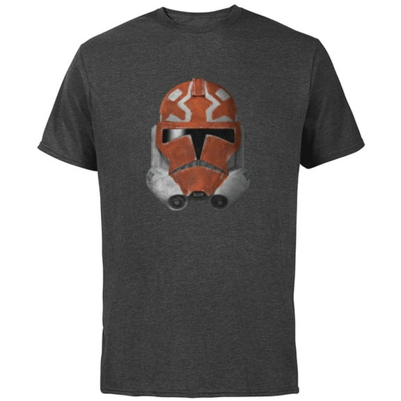 Star Wars The Clone Wars 332nd Ahsoka Trooper Distressed - Short Sleeve Cotton T-Shirt for Adults - Customized-Charcoal
