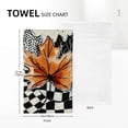 thumbnail image 4 of WERPE Fall Decorations Pumpkin Maple Leaves Hand Towel Set of 2, Soft and Absorbent Towels for Kitchens, Bathrooms, Showers 27.5*16in, 4 of 6