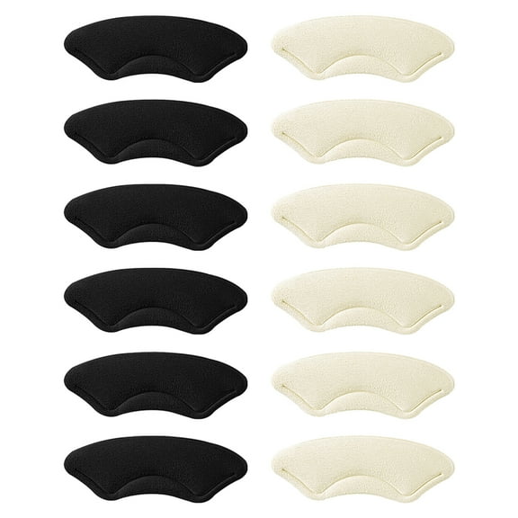 Zoyueyie 6 Pairs of Self-adhesive Shoe Heel Pads Comfortable Heel Grips Inserts High Heel Liners