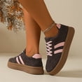 thumbnail image 6 of Women Classic Retro Gum Sole Fashion Sneakers Casual Tennis Skate Shoe Genuine Leather Walking Footwear Anti Slip Trainers, 6 of 6