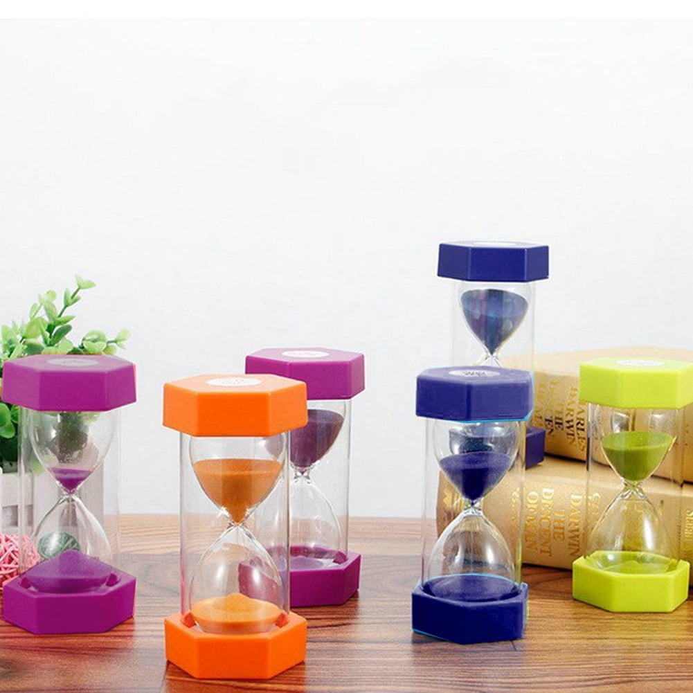 5 Colors Toothbrush Timer glass Sand Egg Timer Kids Clock 1 Minute Hourglass New 